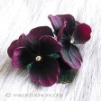 （画像用） パンジー・すみれ ブローチ