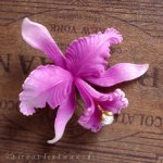 アヤメのお花　ブローチ