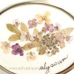 押し花ブーケ　ブローチ