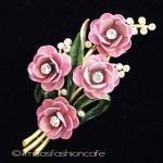 クラウン　トリファリ Trifari　花ブーケ