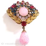 Ａｕｓｔｒｉａオーストリア製 クリスタルガラス　ブローチ