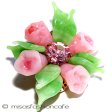 （画像用） Regency　リージェンシー ガラスの花　ブローチ