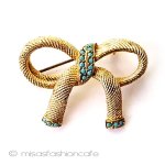 ヴィンテージアクセサリー SPHINX　リボンブローチ