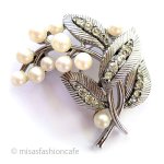 Trifari　 トリファリ トリファリ　パールの花