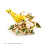 SWOBODA・スワボダ 真珠・天然石 鳥ブローチ SWOBODA・スワボダ 真珠・天然石 鳥ブローチ