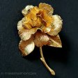 （画像用） ヴィンテージブローチ MONET バラのお花
