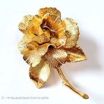 ヴィンテージブローチ MONET バラのお花