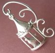 （画像用） Sterling 銀製　Lang 鳥カゴ ブローチ