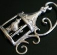 （画像用） Sterling 銀製　Lang 鳥カゴ ブローチ