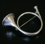 SterｌingSilver 銀製 トランペット ブローチ