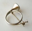 （画像用） SterｌingSilver 銀製 トランペット ブローチ