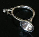 SterｌingSilver 銀製 トランペット ブローチ