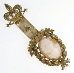 Florenza刻印　フロレンザ シェルカメオ　ブローチ