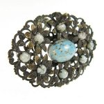 チェコ製お花ブローチ