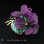 パンジー・すみれ ブローチ