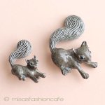 りすの親子 ブローチ