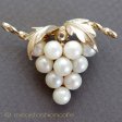（画像用） 14Kgf　本真珠 ぶどう　ブローチ