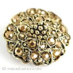 Hollycraft　ブローチ ミラーGoldのお花