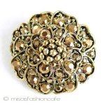 Hollycraft　ブローチ ミラーGoldのお花