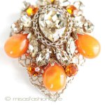 Ｒｅｇｅｎｃｙ　ブローチ アートグラスのつぼみ