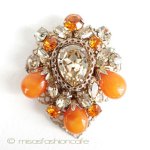 Ｒｅｇｅｎｃｙ　ブローチ アートグラスのつぼみ