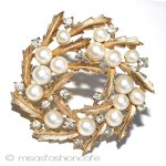 Ｔｒｉｆａｒｉ　 トリファリ ヒイラギリース　ブローチ