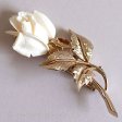 （画像用） BOUCHER　ブシェール 象牙ローズ　ブローチ