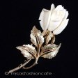 （画像用） BOUCHER　ブシェール 象牙ローズ　ブローチ