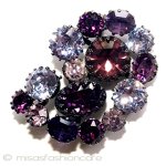 Austria オーストリア製 クリスタル ブローチ Austria オーストリア製 クリスタル ブローチ