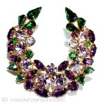 オーストリア製ブローチ クリスタルのリース オーストリア製ブローチ クリスタルのリース