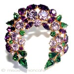 オーストリア製ブローチ クリスタルのリース オーストリア製ブローチ クリスタルのリース