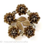 アンティークジュエリー お花リースブローチ アンティークジュエリー お花リースブローチ