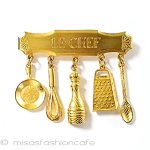 ビンテージジュエリー料理 ミニチュア　キッチン道具