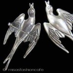 スターリング銀製ブローチ Coro 鳥2個セット スターリング銀製ブローチ Coro 鳥2個セット