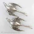 （画像用） スターリング銀製ブローチ Coro　鳥２個セット