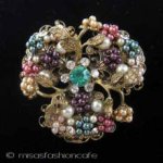 パールのお花ブローチ パールのお花ブローチ