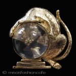 金魚鉢＆猫ねこブローチ