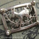 スターリングシルバー銀製 Coroバンビ鹿ブローチ