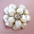 （画像用） DeMarioNY ブローチ　 天然MOパール・フラワー