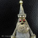 Hollycraft刻印 ブローチ パールRS サンタ Hollycraft刻印 ブローチ パールRS サンタ