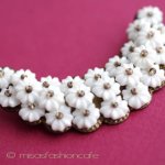 ミリアムハスケル初期 お花三日月　ブローチ