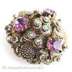 お花ドーム　ブローチ