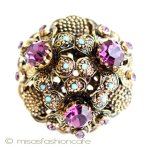 お花ドーム　ブローチ