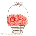 スターリングシルバー 花かご銀製 ブローチ スターリングシルバー 花かご銀製 ブローチ