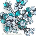 オーストリア製ブローチ クリスタルの花 ブーケ オーストリア製ブローチ クリスタルの花 ブーケ