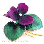 パンジー・すみれブローチ