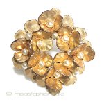 ミリアムハスケル スミレの花　ブローチ