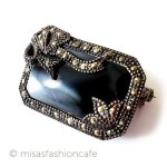 天然石と銀製のリボン アンティークジュエリー 天然石と銀製のリボン アンティークジュエリー