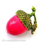 ヴィンテージジュエリー エナメル団栗どんぐり ヴィンテージジュエリー エナメル団栗どんぐり