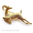 （画像用） Trifari　 トリファリ ガゼルのブローチ